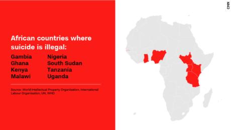 African countries where suicide is illegal