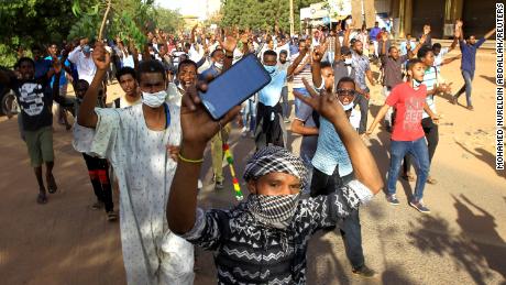 Protests erupted in Sudan last December.
