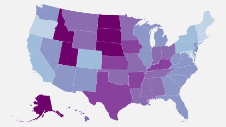 The fertility rate in the United States is below the level needed to replace the population, according to a study