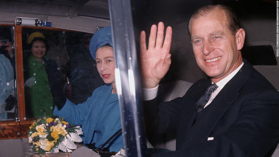 The Queen and Prince Philip leave Westminster Abbey in April 1966.