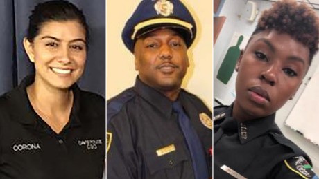 Three police officers have been shot dead across the US in less than a week 