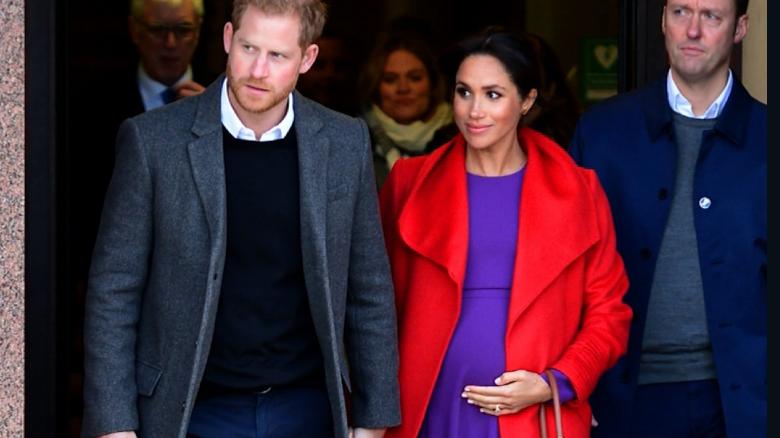 Meghan Markle flashes blingy 'push present' in first post-birth appearance