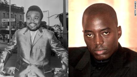 Laurent Kabila (left) and his son Joseph Kabila (right).