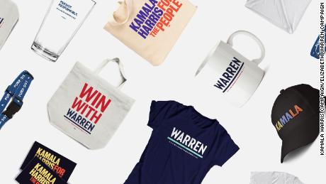 T-shirts, tote bags and tweets: how the presidential candidates jostle for small donors 