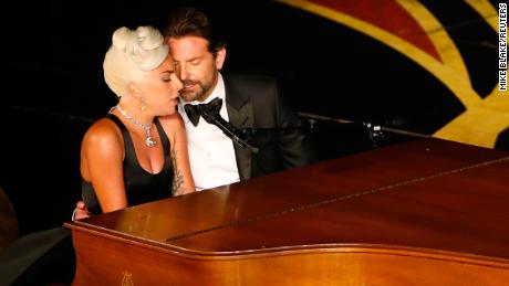 Lady Gaga and Bradley Cooper perform 