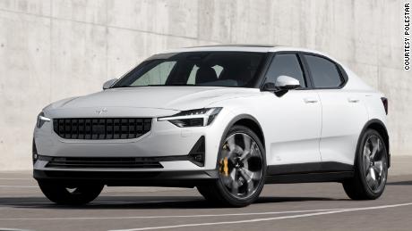 The Polestar 2 grid houses sensors for automated driving and parking.