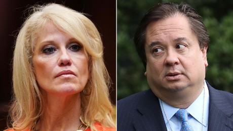 Kellyanne Conway's husband is trying to tell the public that Trump is mentally ill. She does not agree