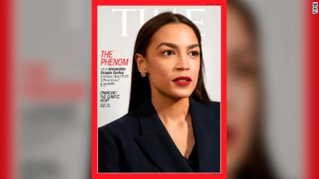 Alexandria Ocasio-Cortez, the second American politician who speaks the most in America, Graces Time cover