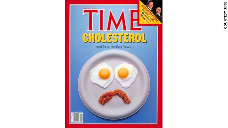 Time magazine made its own statement about the egg debate with this disappointed face.
