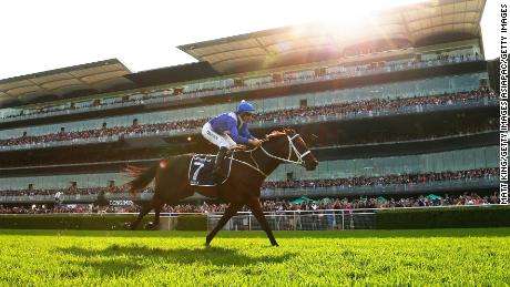 Hugh Bowman riding Winx wins at the 2019 Queen Elizabeth Stakes.