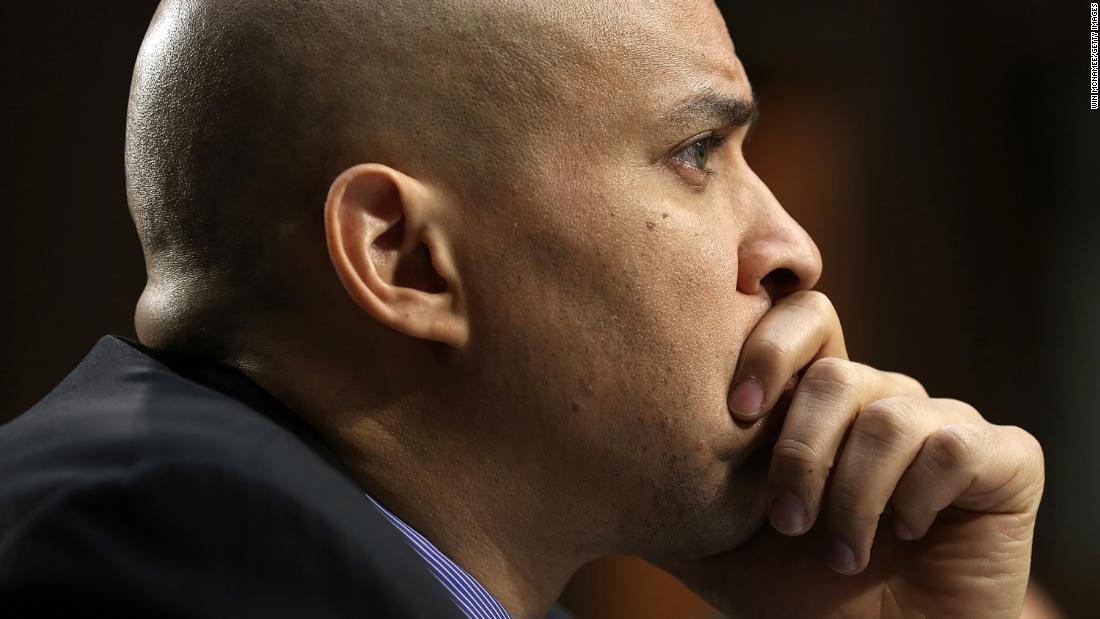 Booker testifies before the Senate Judiciary Committee&#39;s Constitution, Civil Rights and Human Rights Subcommittee in December 2014.
