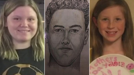 Indiana police release a new sketch in their search for the man who killed 2 teen girls