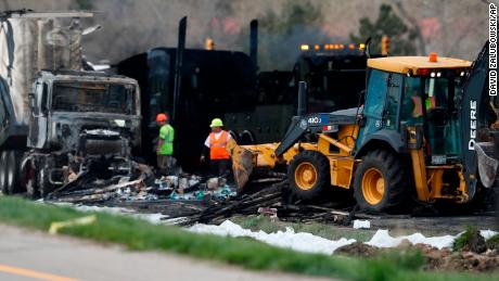 A truck driver closed his eyes in fear a few moments before the Colorado crash.