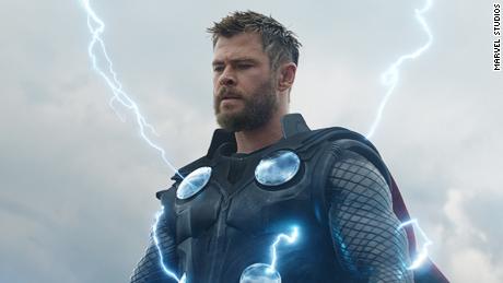 Chris Hemsworth is shown in a scene from "Avengers: Endgame."