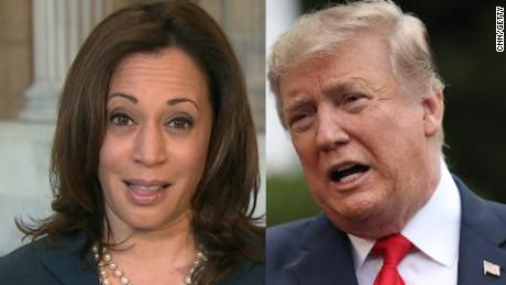 Kamala Harris on Trump calling her &#39;nasty&#39;: I want to pursue justice &#39;and you can call that whatever name you want&#39;