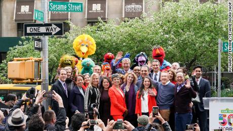 In honor of Sesame Street&#39;s 50th anniversary, the City of New York officially named West 63rd Street and Broadway &quot;Sesame Street&quot; and declared May 1, 2019, &quot;Sesame Street Day.