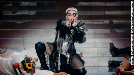 Madonna performs on May 18 in Tel Aviv, Israel.