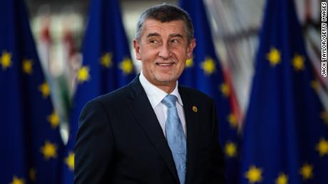 Czech Prime Minister Andrej Babis addresses the country&#39;s coronavirus response in a news conference on October 21, 2020, in Prague, Czech Republic.