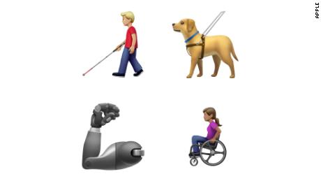 Apple submitted the proposal for more disability-inclusive emojis to the Unicode Consortium last year. 