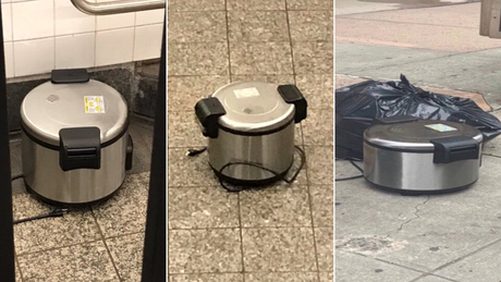 Man seen placing rice cookers in downtown New York is in police custody, police say