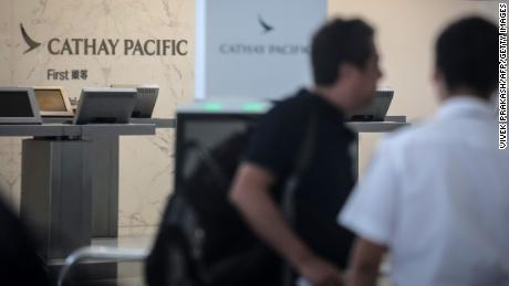 Cathay Pacific lost hundreds of flights this week when protesters targeted the Hong Kong airport. 