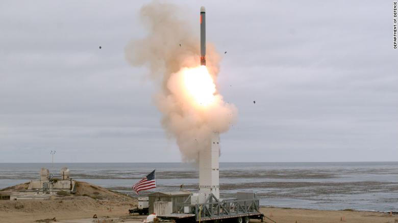 Mỹ thử tên lửa hành trình phóng mặt đất trước đây bị cấm theo INF
