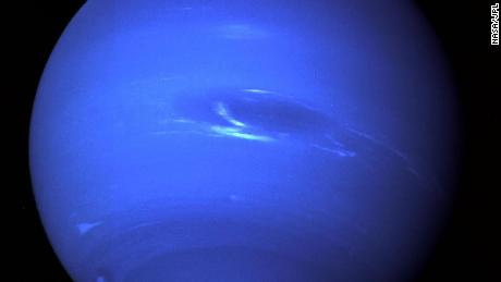 This magnificent portrait of Neptune was taken by Voyager 2 before the closest approach of August 25, 1989. 