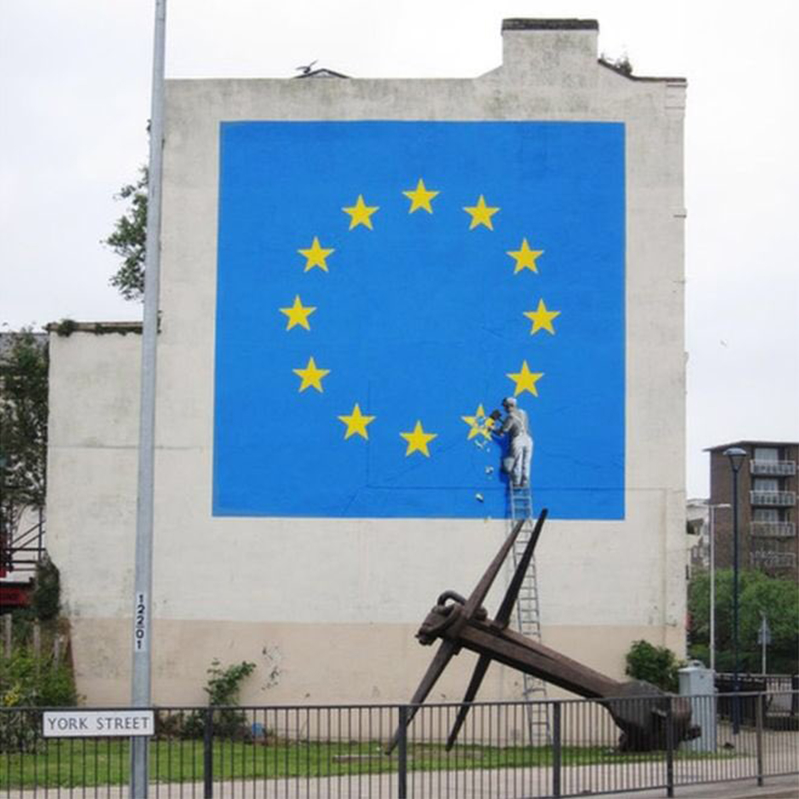 Banksy Devolved Parliament Chimps Apes Graffiti Brexit Painting Large XL Wall Art Canvas Print Pittura Parete 