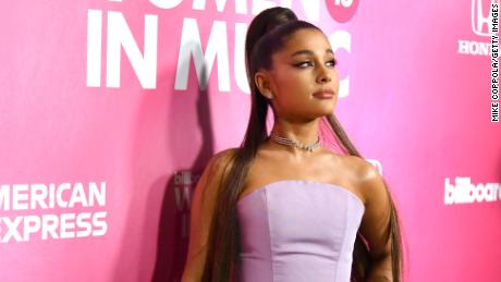 Singer Ariana Grande attends the Billboard Women in Music 2018 event in New York City.