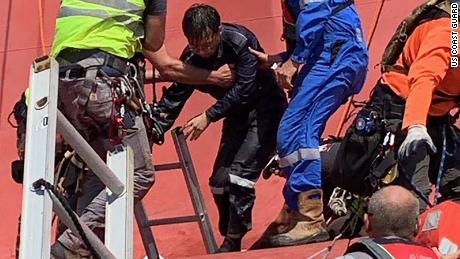 Passageways became pits for rescuers trying to save crew aboard capsized cargo ship off Georgia coast