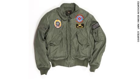 A jacket of the American Navy delivered to Bourdain in 2006.