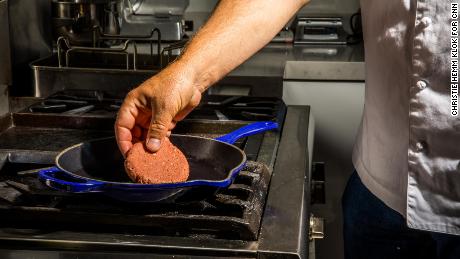 The Awesome Burger is designed to look like, cook and taste real meat. 