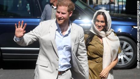 Prince Harry, Duke of Sussex and Meghan, Duchess of Sussex visit Auwal Mosque in Cape Town&#39;s Bo-Kaap district during their royal tour of South Africa.