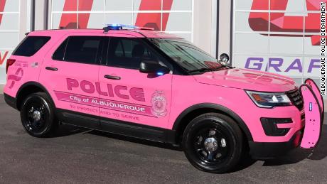 The Albuquerque Police Department is raising breast cancer awareness with a unit of hot pink patrol cars