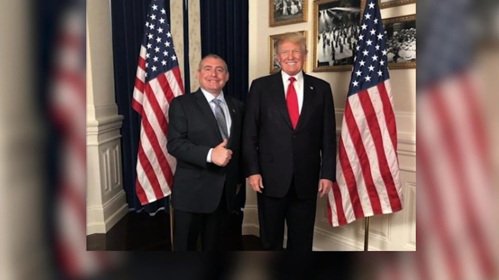 Videos show indicted Giuliani associate standing behind Trump at 2018 rally
