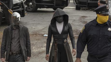 Regina King (center) in &#39;Watchmen&#39;