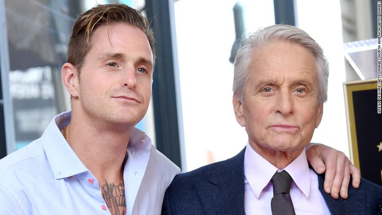 Michael Douglas meets newborn grandson for the first time