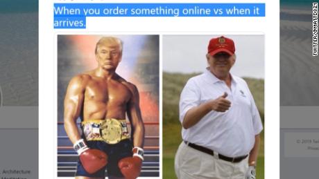 Internet Goes Wild Over Trump S Doctored Rocky Photo Cnn Video