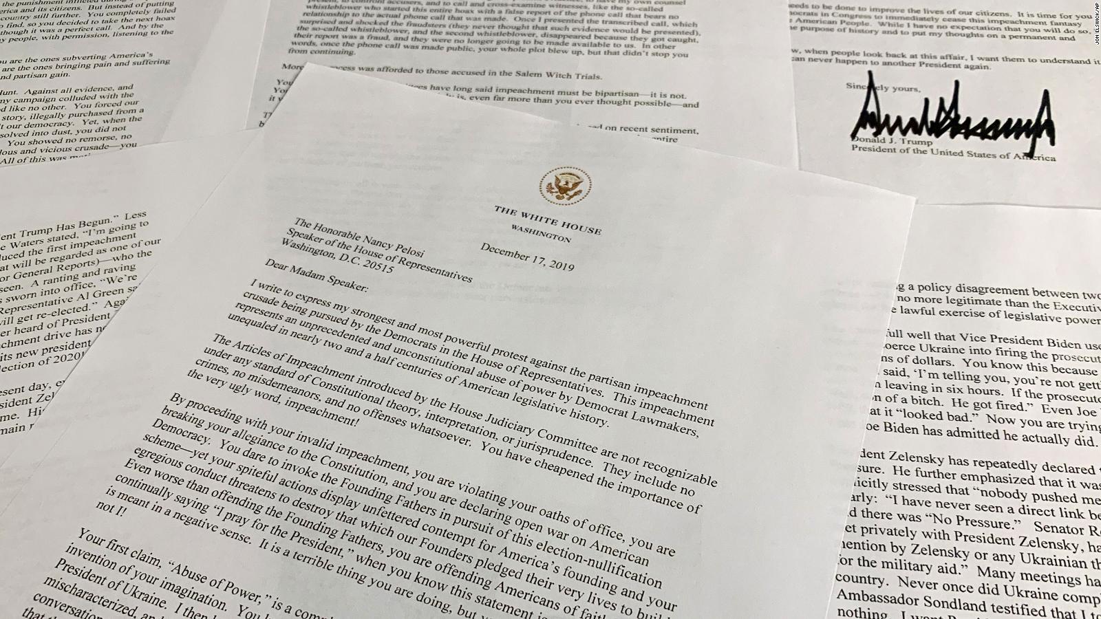 The 30 most blistering lines from Donald Trump's unhinged letter to Nancy Pelosi