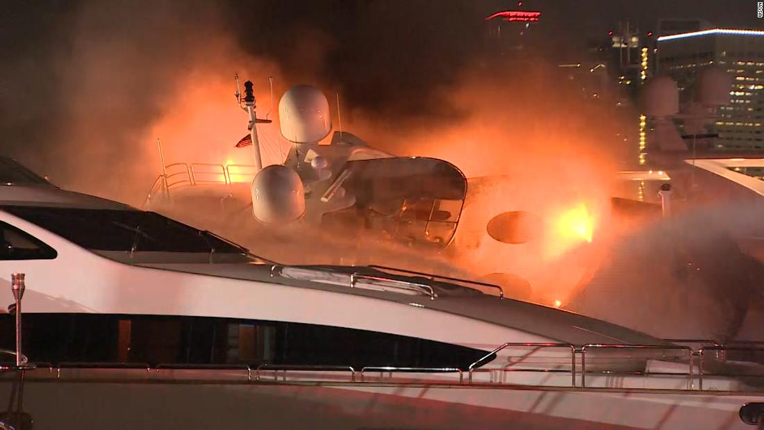 Singer Marc Anthony S Yacht Was Destroyed By Fire Cnn Video