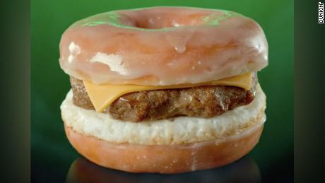 The &quot;Beyond D-O-Double G Sandwich&quot; is being served at Dunkin&#39;. 