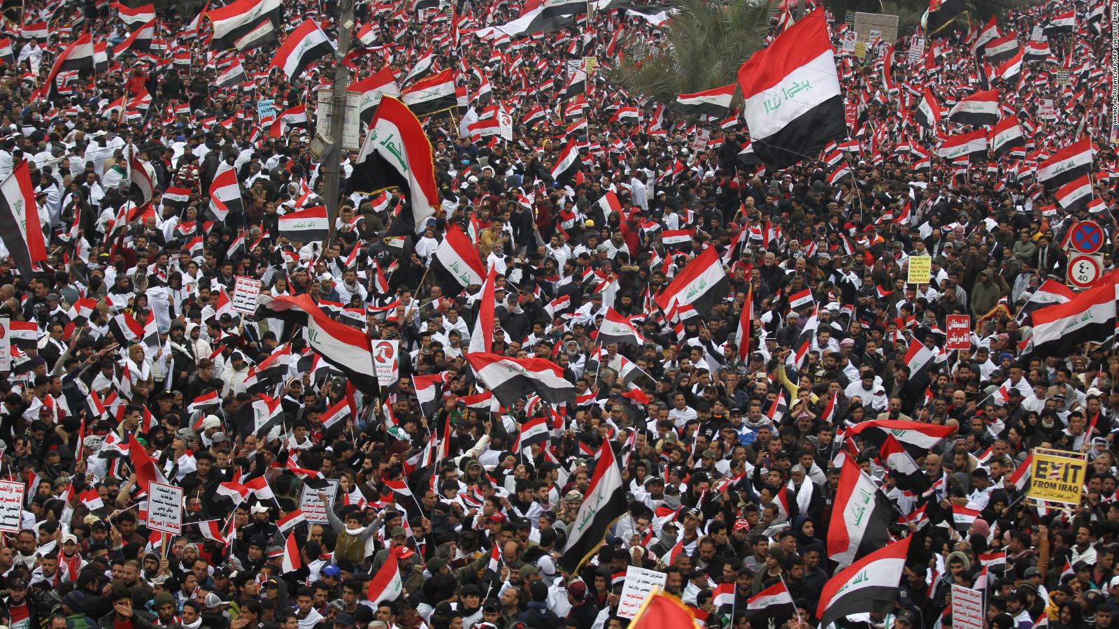 Hundreds of thousands protest US troop presence in Iraq