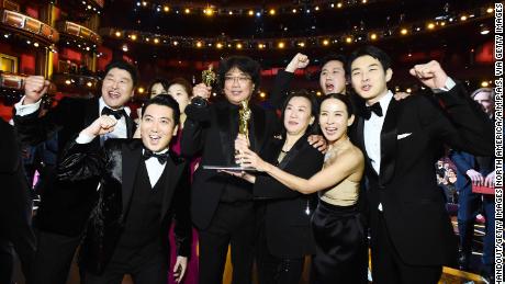 South Korea&#39;s &#39;Parasite&#39; made history by winning best picture at last year&#39;s Oscars. (Photo by Matt Petit - Handout/A.M.P.A.S. via Getty Images)