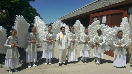 The Shincheonji religious group&#39;s leader Lee Man-hee in Los Angeles.