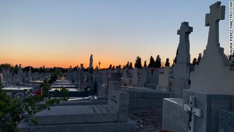 Cemeteries in Spain say they&#39;re burying two or three times as many people as usual.