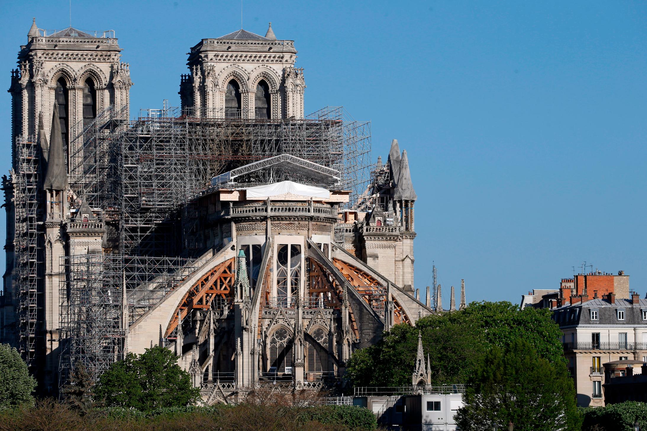 throne maybe Amplifier Notre Dame cathedral is nowhere near reopening a year after the blaze - CNN  Style