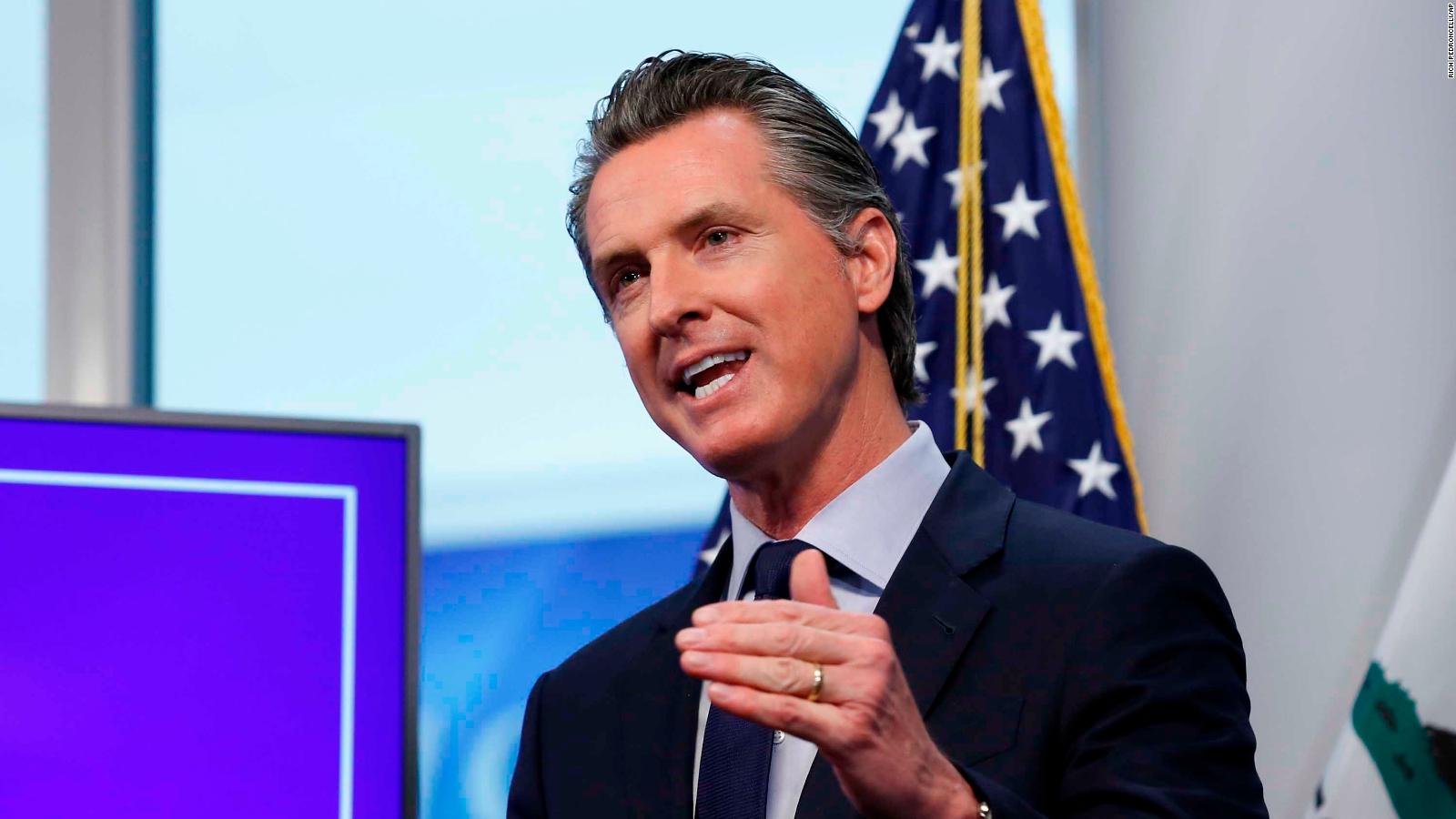 California governor outlines state's phased reopening plan