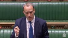 Foreign Secretary Dominic Raab warned China that &quot;the UK is watching.&quot;