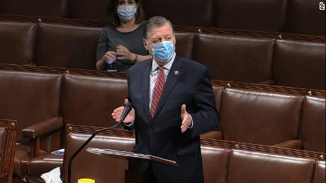 In this image from video, Rep. Tom Cole, an Oklahoma Republican, speaks Thursday on the floor of the House of Representatives at the U.S. Capitol in Washington.