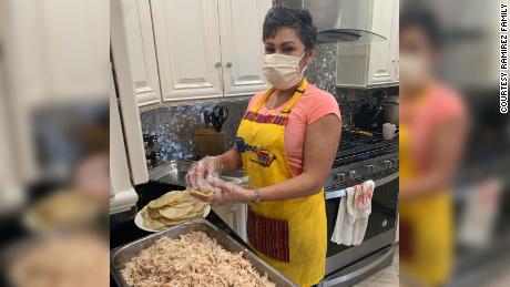 Maria Ramirez has cooked dozens of chicken enchiladas in her Bloomington, California, home.